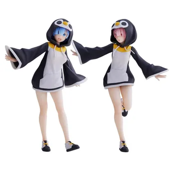 Акционная цена 2023 В наличност най-Новите 100% фигурка герой от японското аниме Rem/Ram penguin ver са подбрани модел
