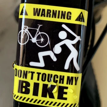 Забавна Предупредителен стикер НЕ ПИПАЙ МИ е под НАЕМ, Планински Пътен велосипед Електрически Велосипед Декоративни Аниме Стикери Стикер за МТБ Мотоциклет
