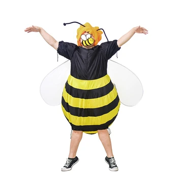 Надуваем Костюм Пчела на Пчела, костюмиран, Празнична Кърпа за Възрастни Жени, Надуваеми Коледно Облекло за Медоносни Пчели, Дрехи за Възрастни