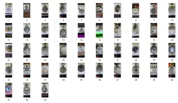 372 бр. Реколта бронзови кварцови часовници джобни колие подарък часовници на едро