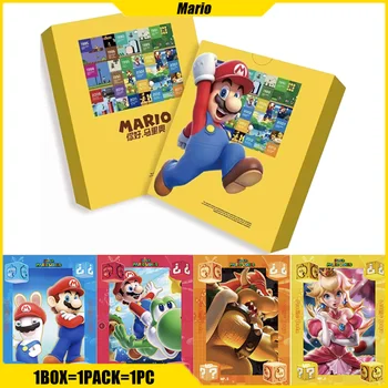 Пощенска картичка с изображение Здрасти Марио, аниме, игрална албум, Игрална карта, Мистериозно съкровище, Сляпо кутия, играчки, подаръци за рожден ден, за момчета и момичета
