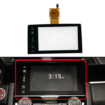 1бр 7-инчов сензорен екран Дигитайзер Черна за Honda Civic 2016-2019 Авто Радио Мултимедиен Плейър Радионавигация