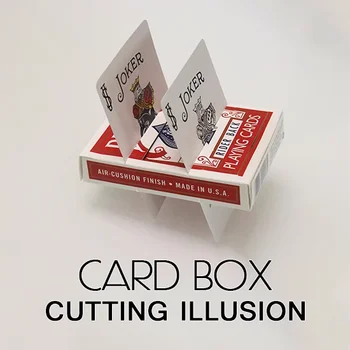 Илюзия рязане в Картонена кутия Лесно да се направи Незабавно се Нулира Напълно Самостоятелна Покер карта Фокуси Илюзии, Фокуси отблизо