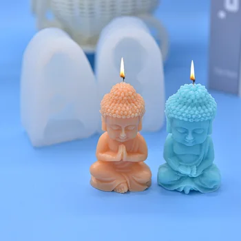 Силиконова форма за свещ на Буда 