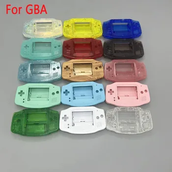Висококачествен комплект от 15 цвята за корпус със стъклен огледално бутон за Gameboy ADVANCE GBA за GBA 3,0-инчов 2,9-инчов LCD-дисплей на оригиналния размер