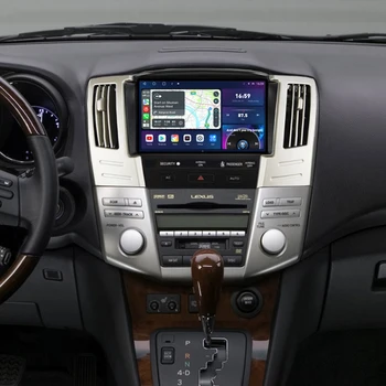 За Lexus RX300 RX330 RX350 RX400 XU30 Toyota Harrier2003-2013 Автомобилен Радиоприемник GPS Стерео Мултимедия QLED 2K Android CarPlay