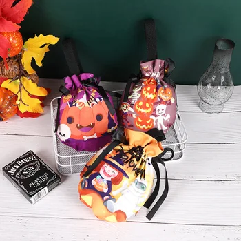 3 бр., чанти за шоколадови бонбони на Хелоуин, чанта за предложения под формата на тиква, чанта-тоут, чанта-тоут за бонбони