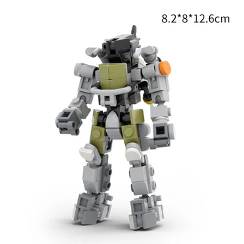 MOC Творчески идеи, играта Halo Mecha, колекция от модели на роботи-войници, строителни блокчета, комплекти тухли, играчката 