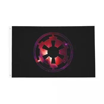 Мъглявината Галактическата Империя Флаг Ярък Цветен Открит Банер От Полиестер За Домашно Стая В Общежитието Стенен Декор 90x150 см