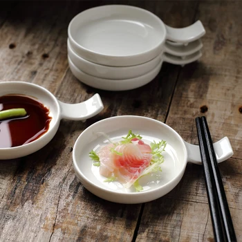 FANCITY готовото ястие в японски стил, поставка за пръчици за хранене, малка чиния за суши, с малка чиния за ядене, ястие за соев сос, ястие за подправки, универсално ястие