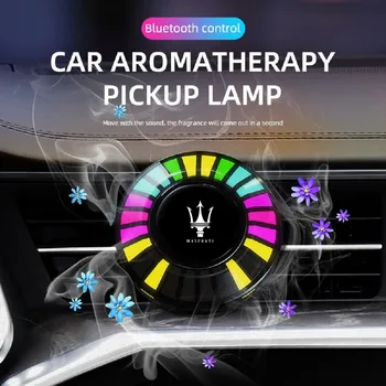 Авто Музикален Ритъм Светлинна Освежители за Въздух RGB LED Bar на Звука се Използва за Maserati От Изкуствена Кожа Gigi Brilliant 2013-2023