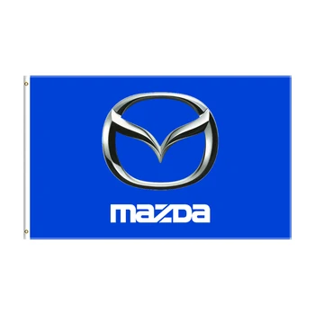 Авто банер с участието на хартата на Mazda размер 3x5 фута, отпечатан от полиестер, за декор, банер с флага ft