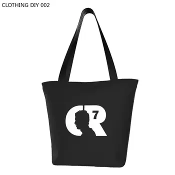 За поръчка На футболен холщовая чанта за пазаруване CR7, Дамски моющаяся чанта за пазаруване Ronaldos