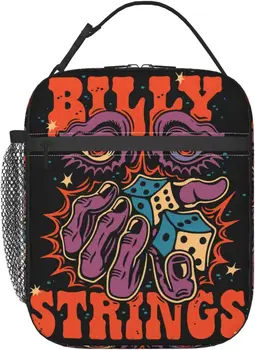 Гитаристские струни Billy, изолирани пакети за обяд, за многократна употреба за обяд, кутия за пикник, офис чанта-хладилник, мъжки чанти-тоут с цип