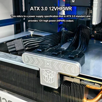 Видео карта PCIE ATX3.0 със завъртане на 180 градуса Конектор 12 + 4Pin с въртяща се глава на 180 градуса От мъжа към Жената за настолни компютри Графична Видео карта