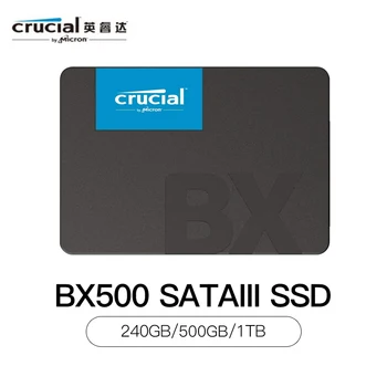Изключително важно BX500 240 GB 500 GB 1000 GB 3D NAND SATA III 2.5-инчов Вътрешен твърд диск, Твърд диск SSD скорост до 540 Mbit/s.