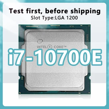 Core i7-10700E QS ПРОЦЕСОР на 14-нм 8 Ядра 16 потоци 2,9 Ghz 16 MB 65 W Новата процесора конектор 10-то поколение LGA1200 за дънната платка Z490