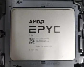 Сървърен процесор AMD EPYC 7543 с 32 ядра /64 нишки 2,8 Ghz, кеш 256 MB L3, TDP 225 Вата, SP3 с тактова честота 3,7 Ghz, сървърен процесор, серия 7003