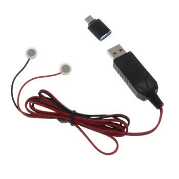 Литиева акумулаторна батерия 3,7 В, USB Магнитен кабел за зареждане кабел с адаптер Type-C