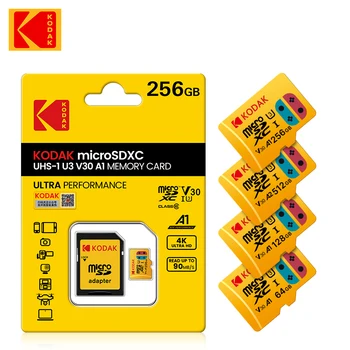Kodak Micro SD Memory Card 256GB A2 U3 micro tf Card SD/TF flash-карта 256 GB Карта памет за телефон
