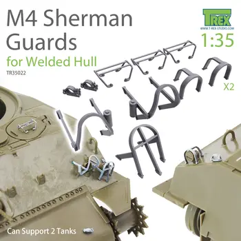 Комплект за 3D печат T-REX 35022 1/35 M4 Sherman Guards за заварка на корпуса