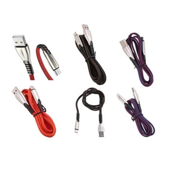 Кабел USB Type C, за Бързо Зареждане на телефона, Предаване на данни, Телефонен кабел, Кабел Type-C, Кабел От С сплав, Найлонова Оплетка на Кабела