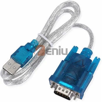100 бр./USB 2.0 към RS232 Сериен порт 9-Пинов кабел DB9 Сериен COM-порт Адаптер converter Поддържа Windows 10 8 7 Mac Linux