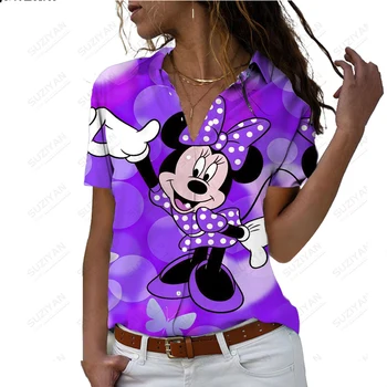 2023 Дамска риза с къс ръкав, Летен Свободен Всекидневни женски жилетка копчета, с 3D принтом, Дишащи дамски шифоновая риза