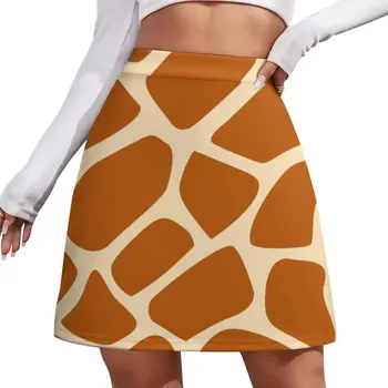 Мини пола с шарките на жираф и на животните принтом, пола за момичета, дрехи, дамски поли за жени 2023, Дамски дрехи