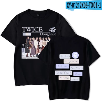 Тениска Kpop TWICE с албума Formula Of Love: O + T = Тениска, Летни Тениски с къс ръкав, Градинска Дрехи, Популярна Търговска облекло Y2k Twice