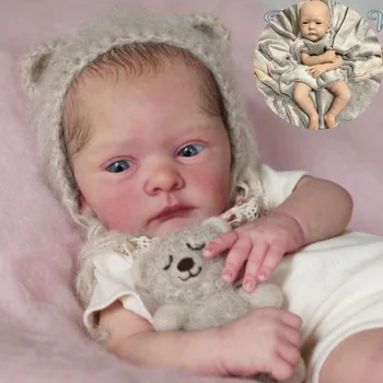 19 Инча Bebe Reborn Baby Doll Malea Празен комплект Небоядисана Недовършени форма За детски играчки САМ ХАХА