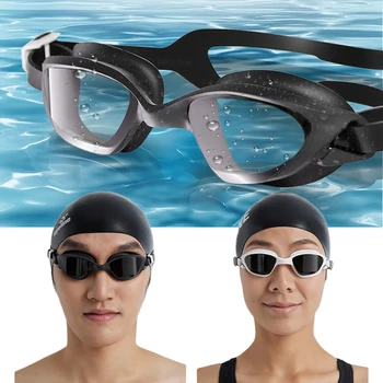 Професионални плувни очила За мъже И жени, фарове за Мъгла, водоустойчив, за водни спортове, Силиконови очила за защита на коса, Шапка за плуване