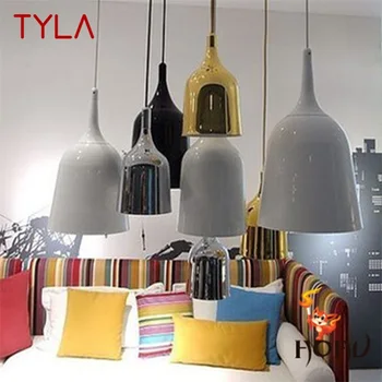 Модерен Окачен лампа TYLA с творчески абажуром-камбана, led крушки, лампи за дома, декоративно трапезария