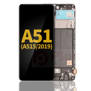 AMOLED-дисплей в събирането на заместител на рамка за Samsung Galaxy A51 4G (A515/2019) (рециклирани) (черен)