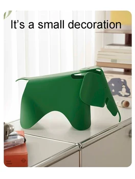 Малък Слон Eames Модел за декорация на дома Пластмасова играчка ПП INS Polular