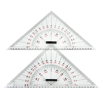 Триъгълна линия за чертане на диаграми За Изготвяне на кораби 300 мм Мащабната Триъгълна Линия За Измерване на разстояния Обучение инженеринг служител случай Des